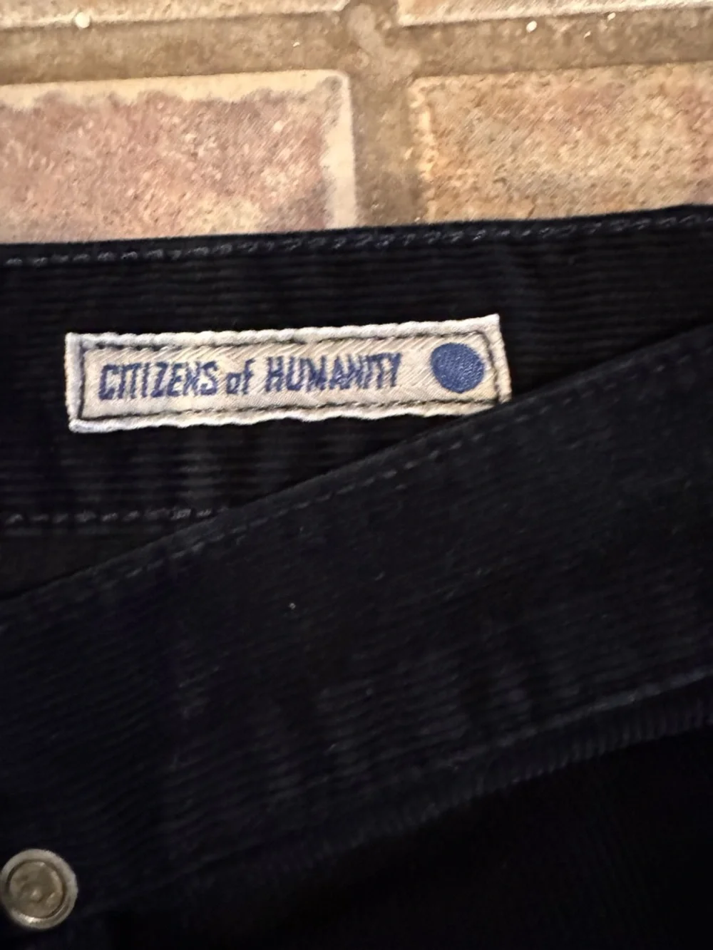 Citizens Of Humanity Men’s Black Corduroy Pants - Straight Fit 34x34